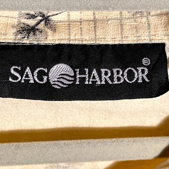 Sag Harbor Yellow & Grey Vintage Floral Linen Cotton Dress and Top 14 - Picture 11 of 16